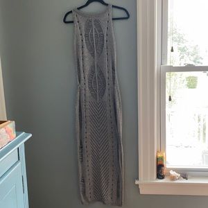 Big Shark knee slit silver cover up